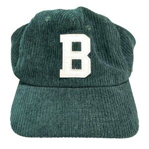 Brixton Corduroy Baseball Cap Dark Green One Size New